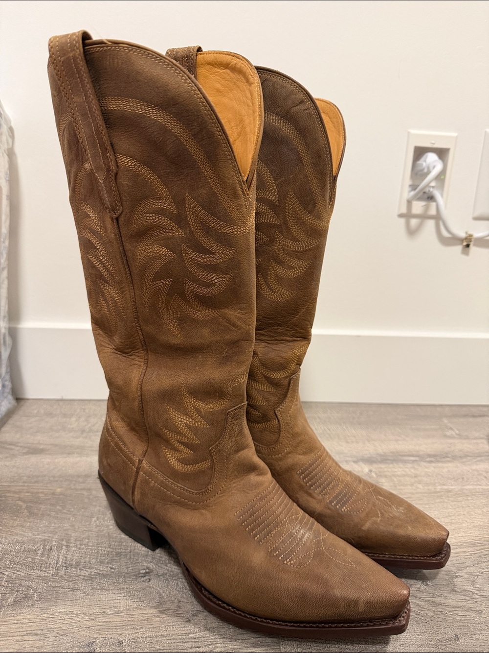 Tecovas The Annie Goat Leather Tall Western Boots Women’s Size 10B
